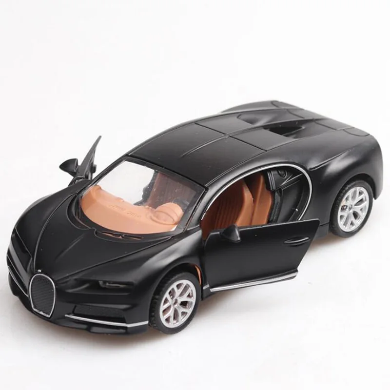 1/36 масштабная Игрушечная машина Bugatti Chiron, спортивный автомобиль из металлического сплава, литые модели автомобилей, миниатюрные игрушки для детей, детская коллекция