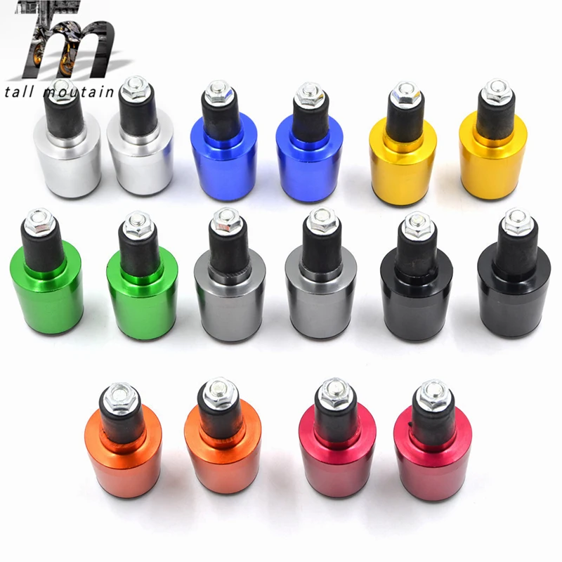 1-Pair-MTB-Bike-Handlebar-Grips-Bar-End-Cap-22mm-Plug-motor-bar-counterweight-grips-end