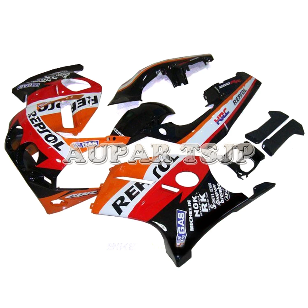 Полные Обтекатели для Honda CBR250RR 1988 1989 кузов корпус инжектора рамы пластиковые чехлы мотоциклетные Repsol оранжевый красный черный