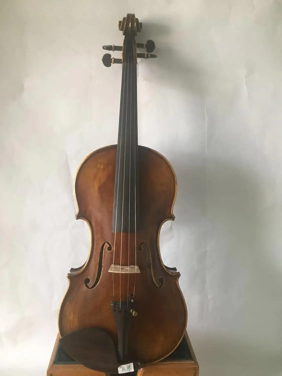 Мастер 4/4 скрипка клен древесина старых хвойных деревьев Топ Guarneri скрипка