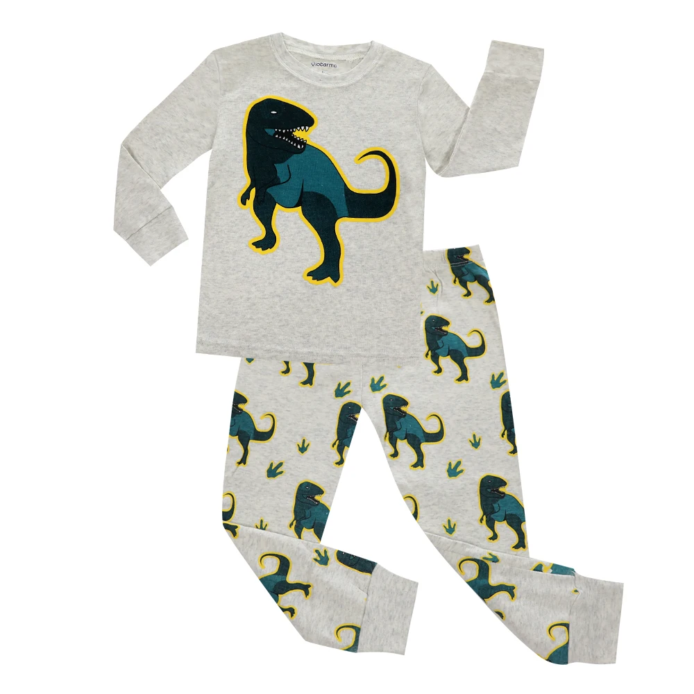 Joyond Boys Pajamas Sets 4-Piece Children Clothes Cotton Sleepwear Kids Pjs Set 