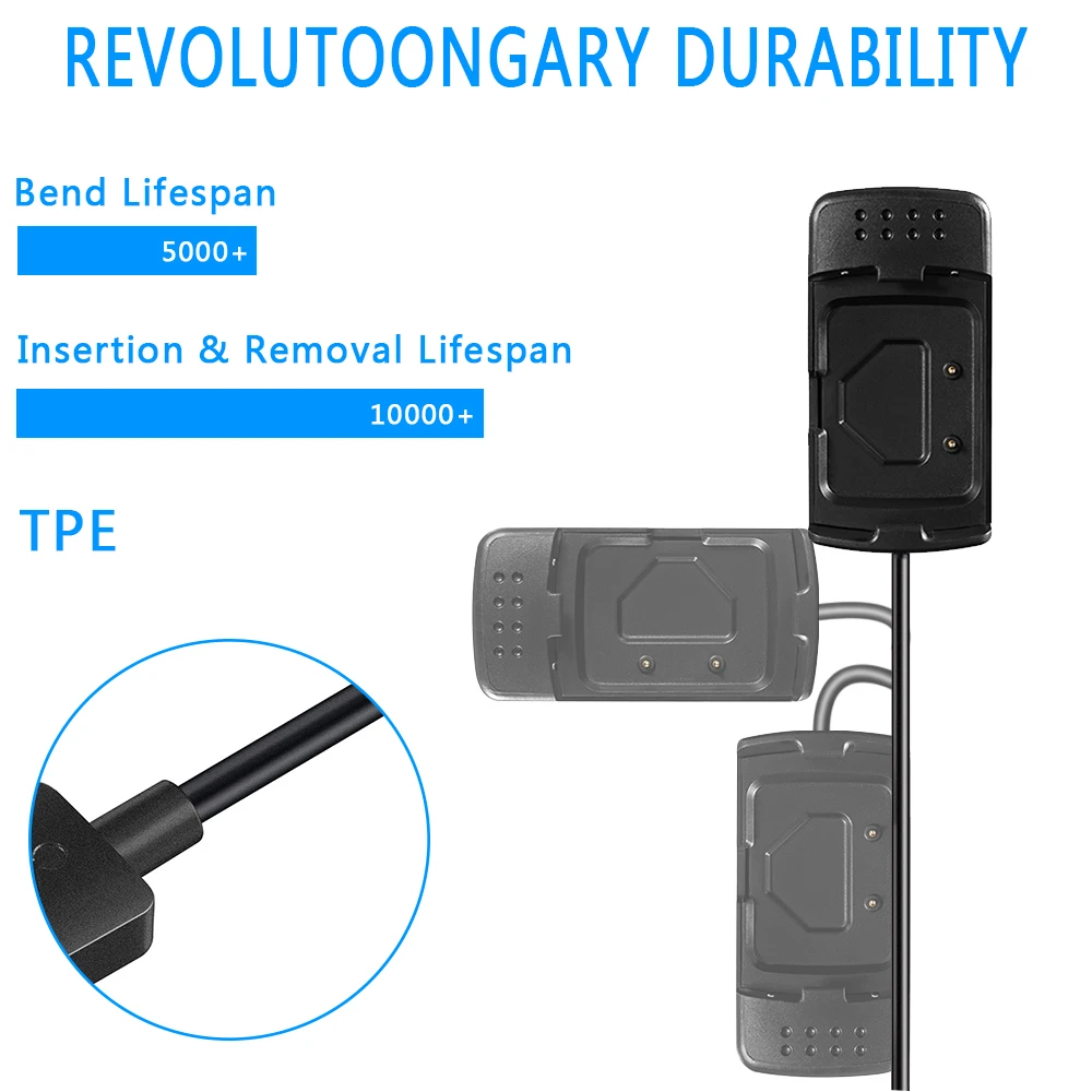 TPE usb зарядная док-станция монитор сердечного ритма часы портативный умный Браслет замена аксессуары станция для Scosche Rhythm