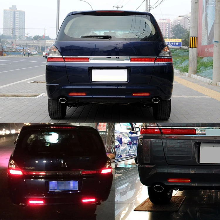 2 шт. Светодиодный отражатель заднего бампера, светильник для Honda Odyssey 2007, задний светильник, тормозной противотуманный фонарь, ходовой задний светильник, высокое качество