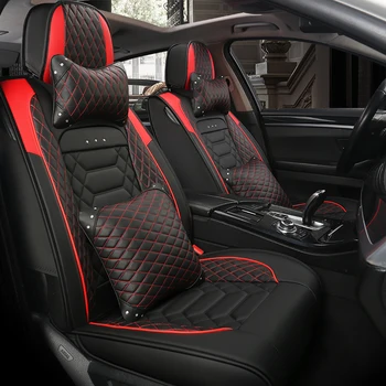 

Full Coverage Eco-leather auto seats covers PU Leather Car Seat Covers for Land rover freelander landrover2008 range discovery