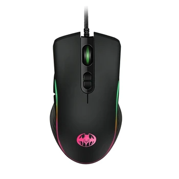 

BLOODBAT Gaming Mouse Ergonomic Wired Mouse 7 Keys7-Color RGB LED 4800 DPI USB Computer Mouse Gamer Mice Silent Mause with Backl