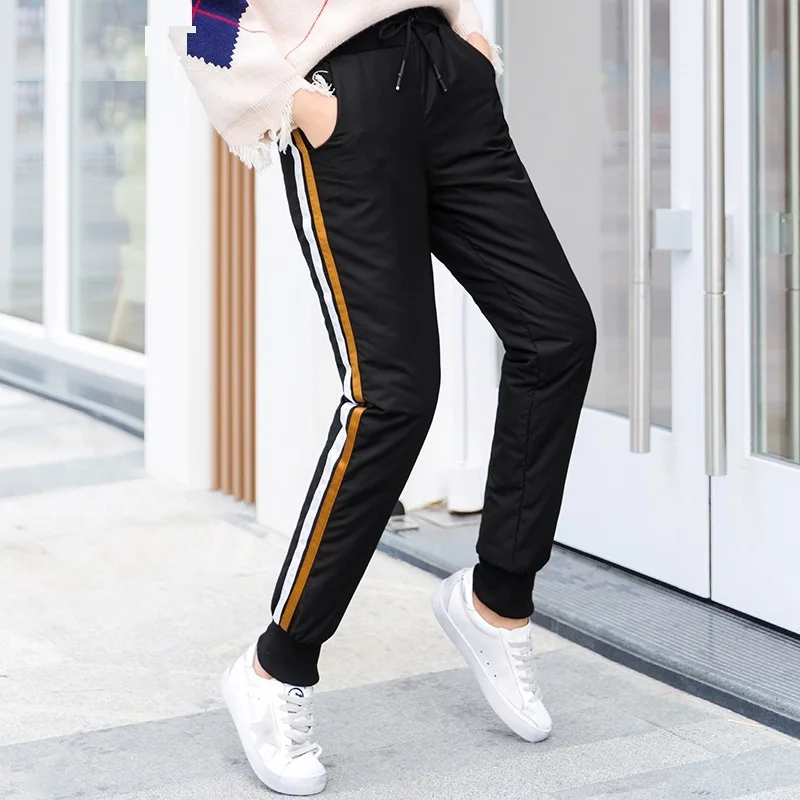

Double Face 90% Duck Down Women High Waist Warm Slim Sexy Pencil Winter Trousers Ladie Snow Pants PT-358