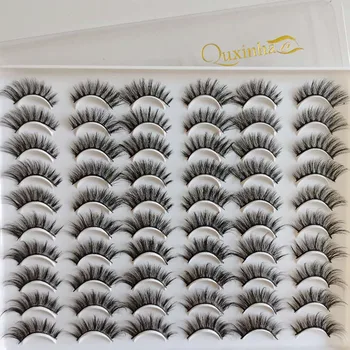 

30 Pairs 3D Faux Mink Eyelashes Natural Thick Long False Eyelashes Soft Fake Lashes Makeup Kit extension eyelashes maquiagem