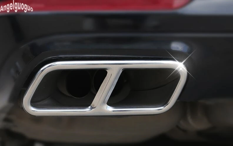 2 до 4 нержавеющая сталь для Mercedes Benz S класс W221 W222 R класс W251 автомобиль Задний Выхлопной Трубы крышка отделка глушитель аксессуар
