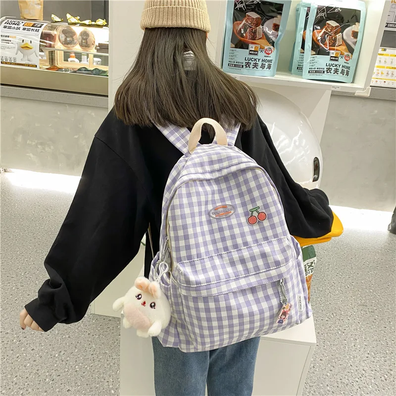 Kawaii Korea Style Lattice Harajuku Backpack