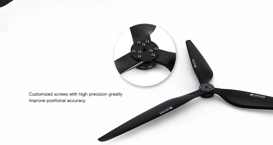 T-Motor profession CF G26*8.5 Prop - CF Three-blade propeller Carbon Fiber Propellers for multicopter UAV CW CCW Brushless motors 12