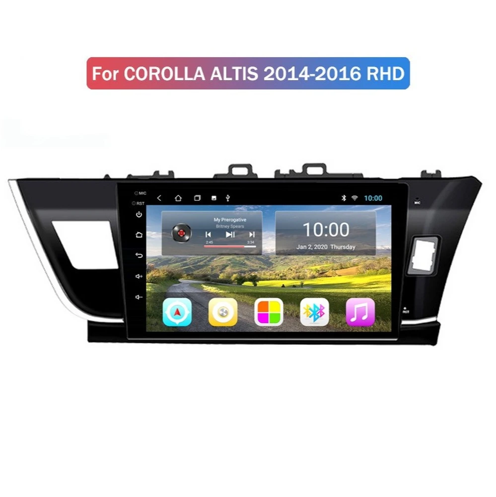 Автомобильный мультимедийный плеер 6G + 128G Android для TOYOTA Corolla RHD 2013-2016 автомобильное