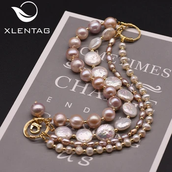 

Xlentag Multi-layered Natural Pearl Bracelet Wedding Party Love Bracelets For Women Accessories Party Luxury Boho Jewelry GB0189