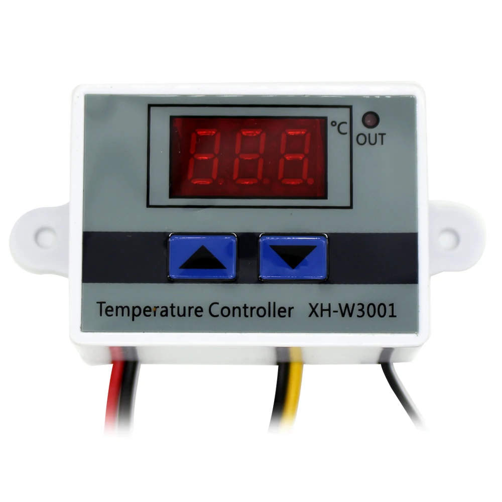 10A 12V 24V 220VAC Digital LED Temperature Controller XH-W3001 For Incubator Cooling Heating Switch Thermostat NTC Sensor