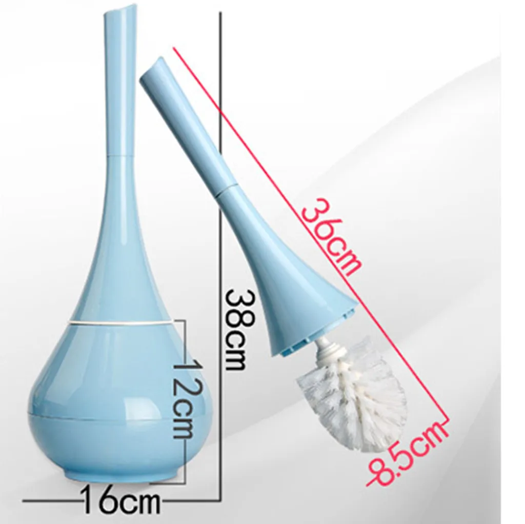 Креативный туалетный скраб для ванной комнаты 360 ° Чистящая Щетка с держателем набор из нержавеющей стали основание Санузел сменная Ручка инструмент минималистский