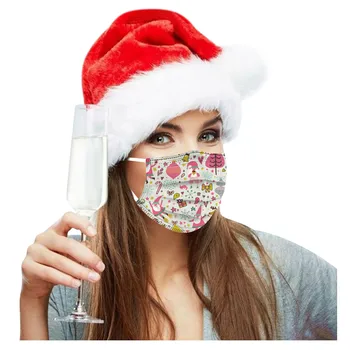 

50PC Adult Women Man Disposable Face Mask 3Ply Ear Loop Mouth Cover Outdoor Mouth Caps Breathable Face Shield mondmaskers