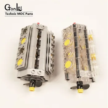 

1Set V8 Engine Cylinder Technic Car Blocks Power engine cylinder model Building Bricks Toy compatible with 2850B 32333 2852