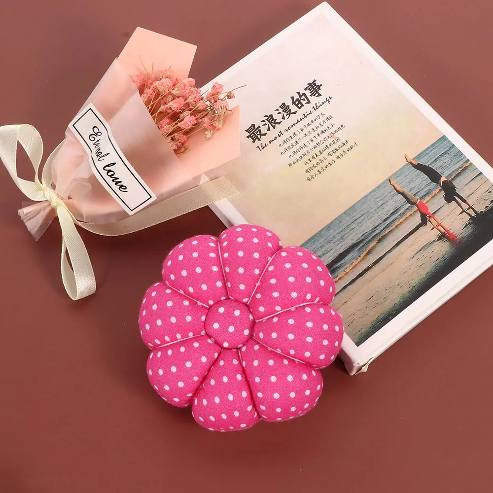 rose red 1 шт. Подушечка для булавок держатель тыквы форма DIY иголка для рукоделия швейный набор pinshops Швейные товары для дома ремешок для вышивки крестом - Цвет: rose red