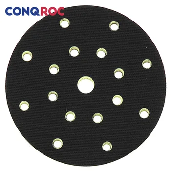 

150mm 6-Inch 17 Holes PU Foam Interface Pad Medium Density Hook Loop Protection Disc Pad Power Tool Accessories