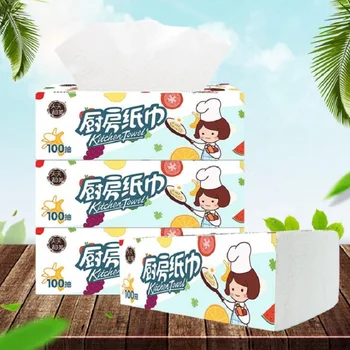 

Kitchen Paper Towel Water Oil Absorption Paper Kitchen Tableware Tissues Household Cleaning Hand Paper Towel Home Kitchen Tools