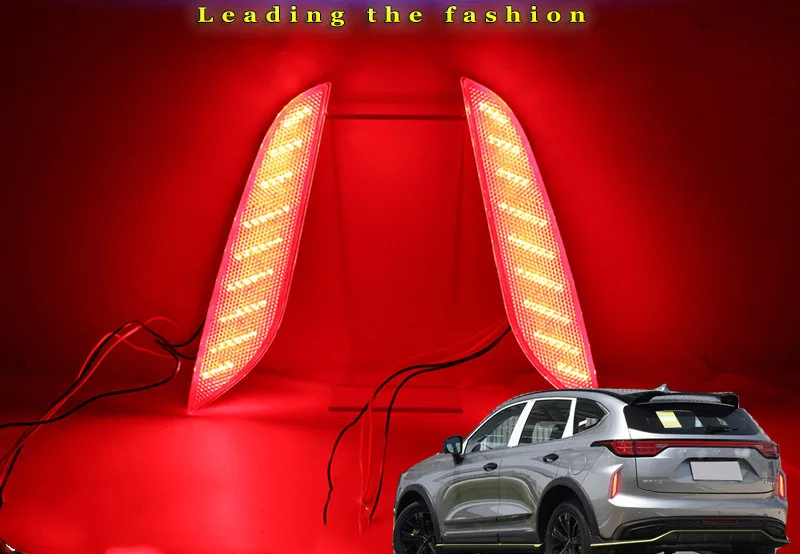 

Автомобильный светодиодный фонарь для заднего бампера 3rd Haval H6 2021, стоп-стробоскоп, сигнальная лампа, сигнал поворота, аксессуары для автомобиля