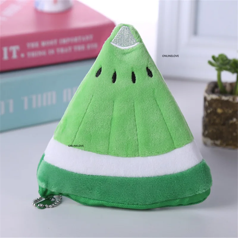 10PCS 10CM HAND Plush Coin Purse Wallet Pocket Coin Pouch Case BAG Fruit Etc.