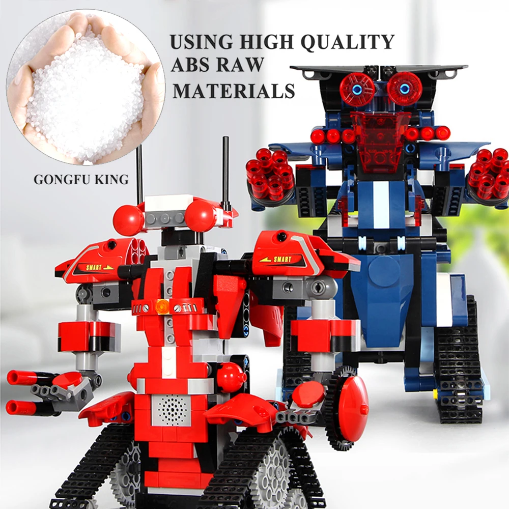 2,4G RC строительные блоки робота Обучающие RC робот кирпичи игрушки строительный инженерный Обучающий набор умный подарок для детей