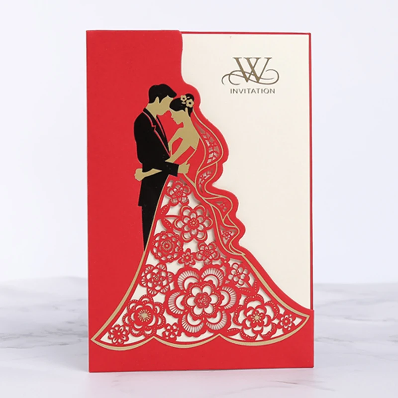 Details about   10pcs Laser Cut Party Invitations Cards Birthday Wedding Engagement Bridal Bride 