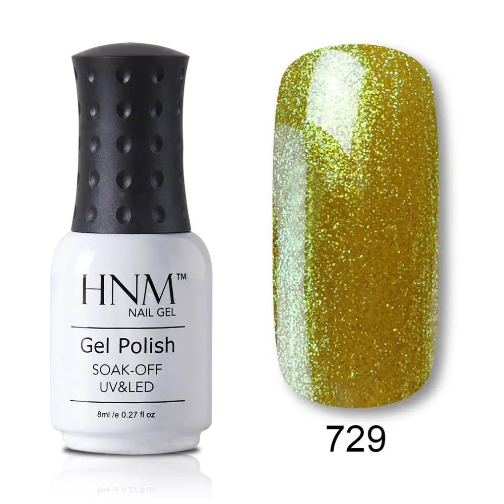 HNM новейший 8 мл Бирюзовый Гель-лак для ногтей Narl Art УФ-светодиодный Гибридный лак с эффектом замачивания, Полуперманентная краска, лаковая эмаль - Цвет: 729