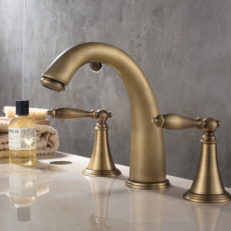 

Kitchen Three-Way Faucet Copper Material Seated Seat Diameter 55mm Spiral Faucet Separation Bathroom Faucet Drawing Process