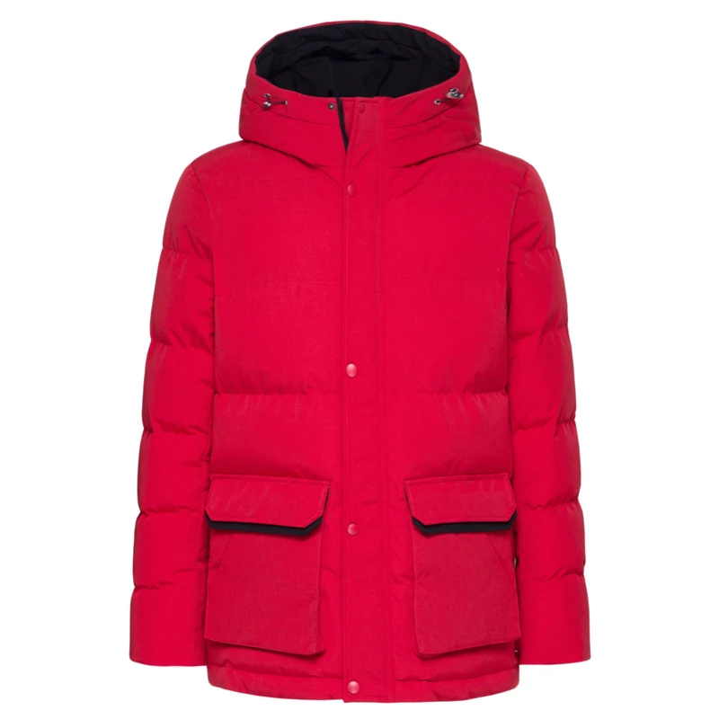 Chinese Red Semir хлопковая одежда мужская зимняя куртка мужская Молодежная новая теплая хлопковая куртка Свободная Хлопковая мужская одежда с капюшоном - Цвет: Chinese Red