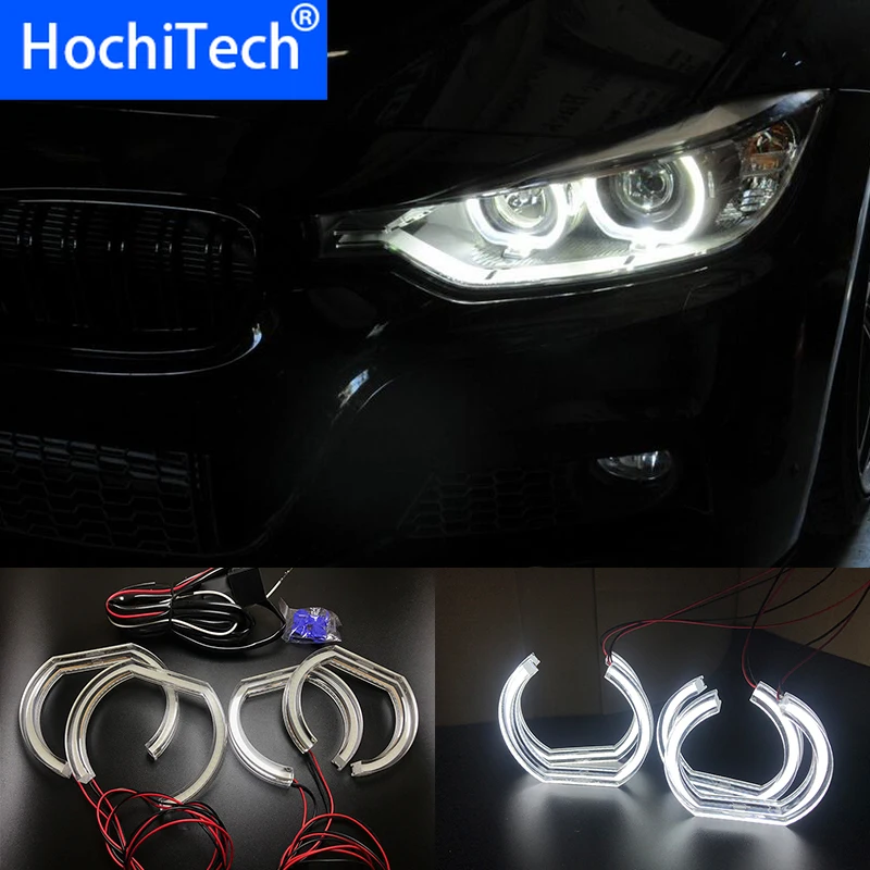 Ультра яркий белый кристалл DTM стиль светодиодный Angel Eyes Halo кольца световые