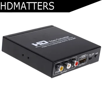 

HDMI to AV HDMI Splitter converter HDMI in to RCA+HDMI out (HDMI&composite AV out can work simultaneously)