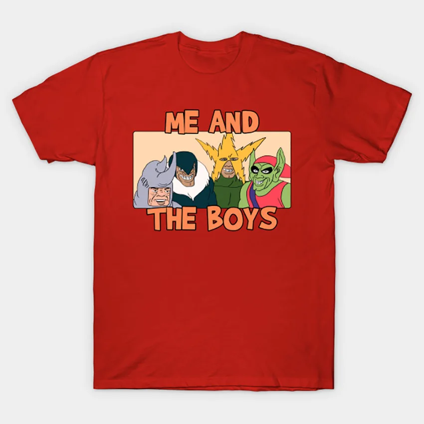 Футболка с надписью Me and the Boys | Мужская одежда