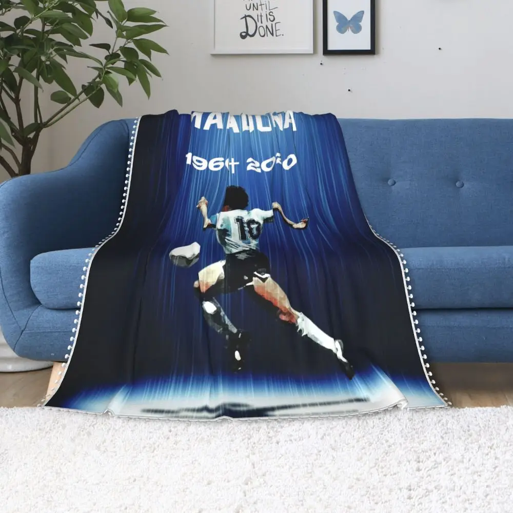 

Diego Armando Maradona Ultra-Soft Fuzzy Micro Fleece Blanket Flannel Super Soft Warm Lightweight Throw Air Conditioning