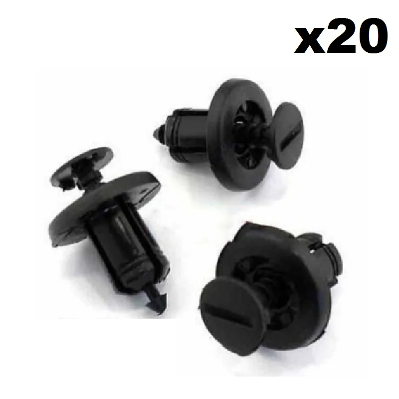 20X Plastica Paraurti Anteriore E Griglia Pinze Per La Nissan Qashqai