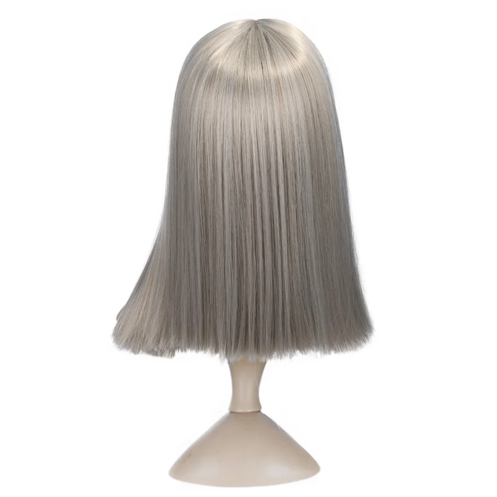 Fave смешанные серый пепельный блонд черный розовый прямые 14 дюймов Синтетические парики для черных женщин Косплей парики Термостойкое волокно