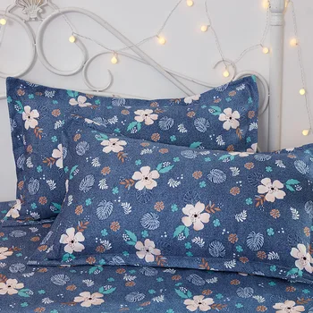 

2020 New Style Spring And Summer Brushed Aloe Cotton Bed mat Three-piece Set Protective Cover Princess mat Bedding A