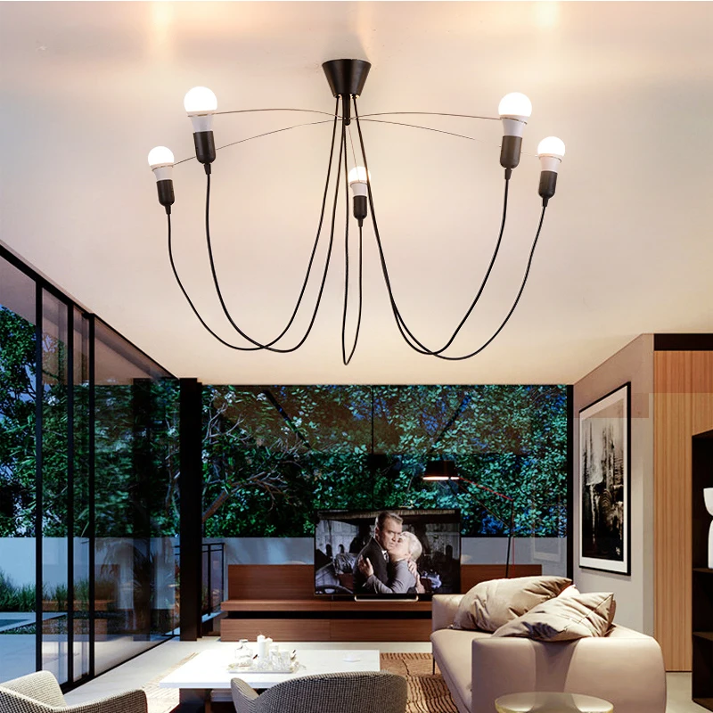 

modern led pendant light Dutch MVOSHEAVYGUYCHANDELIER steel wire lamp for Kitchen Restaurant Bar living room bedroom