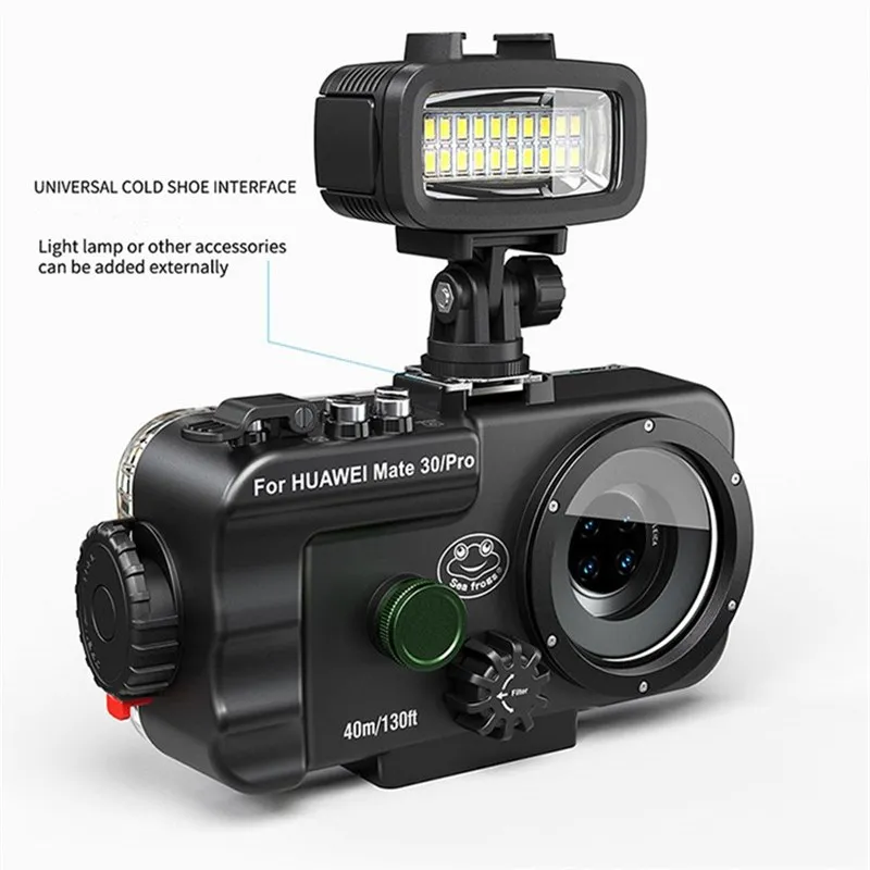 Seafrogs Diving Waterproof Housing Case For Huawei Mate 30/Mate 30 Pro Smart Phone Underwater Phone Cover Photography 40m/130ft