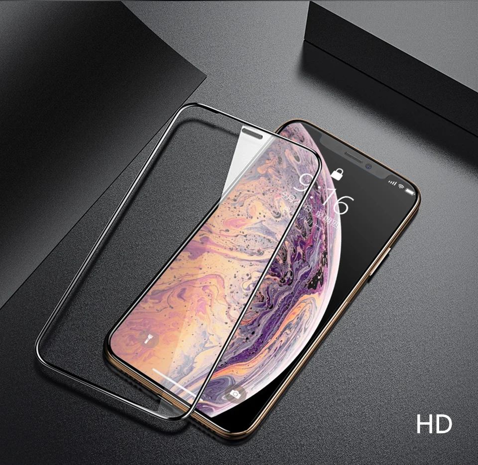 Benks 3D изогнутое закаленное стекло 9H HD Full Anti Blue Light Защитная пленка для экрана для Apple IPhone X xs max Xr защита