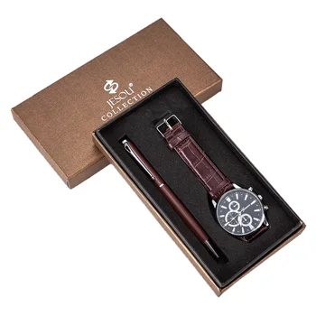 

New men's watches gifts men's gift sets beautifully packaged watches+pen sets trade hot creative combination set