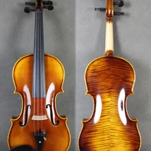 Высококачественный ручной работы скрипка 4/4 цельный деревянный клен цельная доска натуральный Тигр шаблон скрипка профессиональный игровой Инструмент Скрипка o