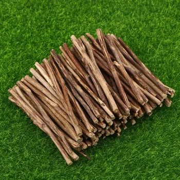 

100pcs 10CM Long 0.3-0.5CM In Diameter Wood Log Sticks For DIY Crafts Photo Props Wood Color Wooden Scrapbooking Accessories