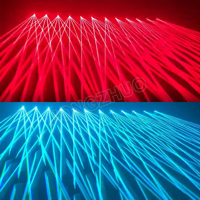 2 шт./лот 3 Вт RGB Полноцветный 6 головок луч движущаяся головка лазерный массив движущийся лазерный бар свадебное сценическое Лазерное Освещение Dj