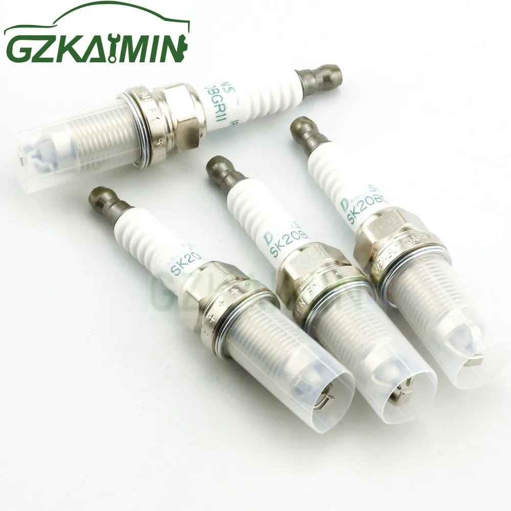 4pcs OEM 90919-01221 SK20BGR11 Spark Plug For Avensis RAV4 Vista Noah