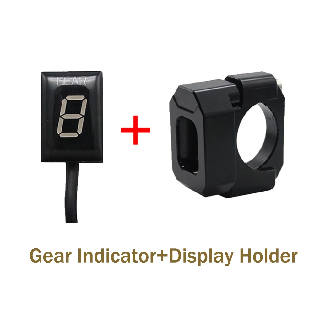 

New Motorcycle Speed Gear Display Indicator ECU Plug Mount EFI Gear Indicator for Suzuki for Honda for Yamaha with Holder