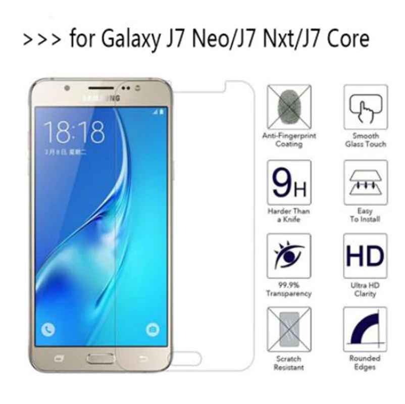 

2.5D Tempered Glass For Samsung Galaxy J7 Neo Duos NXT Protective Film 9H Explosion-proof LCD Screen Protector For SM-J701M/DS