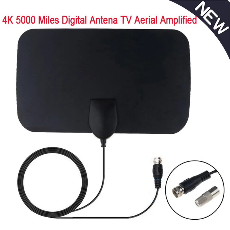 fire tv box Newest 5000 Miles Range TV Antenna Digital HD Antena Indoor HDTV 1080P 4K 13ft Cable DVB-T2 Digital HD TV Signal Amplifier 2021 best tv antenna