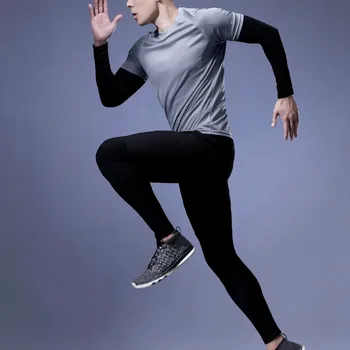 

Tracksuit Men спортивный костюм Men Clothes 4PC Outdoors Fitness Casual Pure Color Quick Drying Sports Training Sets Free Ship