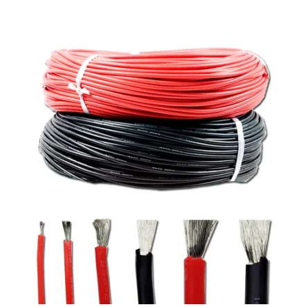 5 10 20M Heat-resistant cable Soft silicone wire 12/14AWG 16AWG 18AWG 20AWG 22AWG 24/26AWG 28/30AWG tinned copper silicone lines